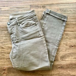 LOFT Olive Green Skinny Jeans